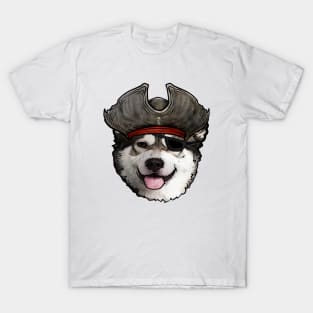 Alaskan Malamute Pirate T-Shirt